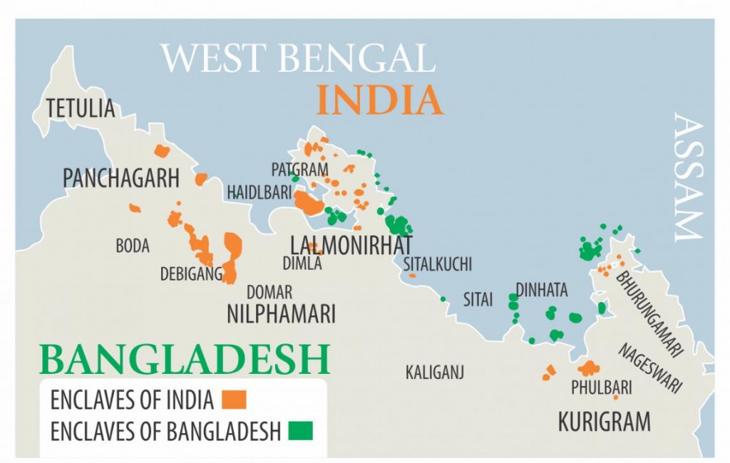 India-Bangladesh land-swap agreement,2015 Political Highlights,2015 political news,Indian politics,2015 Major Political Events in India,Bangaladesh land swap news,India Bangaladesh land enclaves
